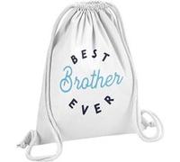 Fabulous Sac de Gym en Coton Blanc Best Brother Ever 12 Litres Blanc G