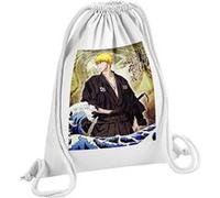 Fabulous Sac de Gym en Coton Blanc Bleach Ichigo Kurosaki Vagues Hokusai 12 Litres Blanc G