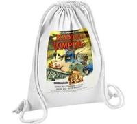 Fabulous Sac de Gym en Coton Blanc Blood of the Vampire Cinéma Vintage 12 Litres Blanc G