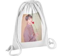 Fabulous Sac de Gym en Coton Blanc BTS Map of The Soul: Persona Jin 12 Litres Blanc G