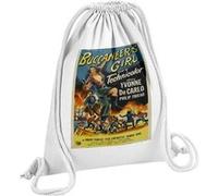 Fabulous Sac de Gym en Coton Blanc Buccaneer's Girl Cinéma Vintage 12 Litres Blanc G