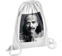 Fabulous Sac de Gym en Coton Blanc Carlos Santana Guitariste 12 Litres Blanc G