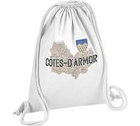 Fabulous Sac de Gym en Coton Blanc Cotes d'Armor carte ancienne 12 Litres Blanc G