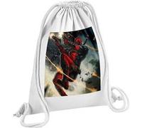 Fabulous Sac de Gym en Coton Blanc Deadpool Arme Tir 12 Litres Blanc G
