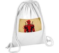 Fabulous Sac de Gym en Coton Blanc Deadpool Dessin 12 Litres Blanc G