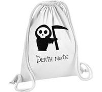 Fabulous Sac de Gym en Coton Blanc Death Note Chibi Minuscule Personnage 12 Litres Blanc G