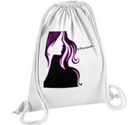 Fabulous Sac de Gym en Coton Blanc Dessin Femme Chuuut 12 Litres Blanc G