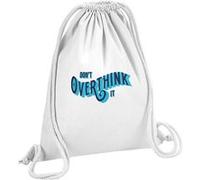 Fabulous Sac de Gym en Coton Blanc Don't Overthink It 12 Litres Blanc G