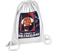 Fabulous Sac de Gym en Coton Blanc Dr Caligari Vintage Affiche Magie 12 Litres Blanc G