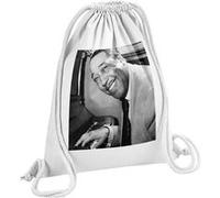 Fabulous Sac de Gym en Coton Blanc Duke Ellington Piano Portrait 12 Litres Blanc G