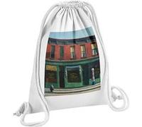 Fabulous Sac de Gym en Coton Blanc Early Sunday Morning Edward Hopper 12 Litres Blanc G