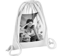 Fabulous Sac de Gym en Coton Blanc Elizabeth Taylor Actrice 12 Litres Blanc G