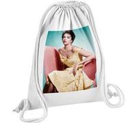 Fabulous Sac de Gym en Coton Blanc Elizabeth Taylor Actrice 6 12 Litres Blanc G