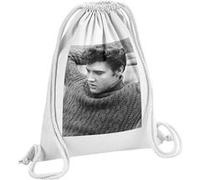 Fabulous Sac de Gym en Coton Blanc Elvis Presley Chanteur 10 12 Litres Blanc G