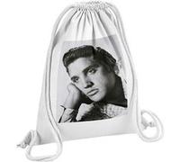 Fabulous Sac de Gym en Coton Blanc Elvis Presley Chanteur 11 12 Litres Blanc G
