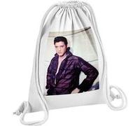Fabulous Sac de Gym en Coton Blanc Elvis Presley Chanteur 6 12 Litres Blanc G