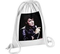 Fabulous Sac de Gym en Coton Blanc Elvis Presley Chanteur 8 12 Litres Blanc G