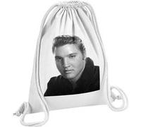 Fabulous Sac de Gym en Coton Blanc Elvis Presley Chanteur 9 12 Litres Blanc G
