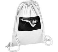 Fabulous Sac de Gym en Coton Blanc Emmanuel Macron Dab Noir et Blanc 12 Litres Blanc G
