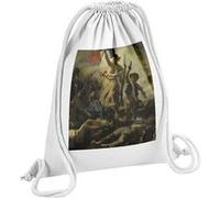 Fabulous Sac de Gym en Coton Blanc Eugene Delacroix La Liberte Guidant le Peuple 12 Litres Blanc G