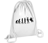 Fabulous Sac de Gym en Coton Blanc Evolution Guitare Acoustique 12 Litres Blanc G