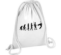 Fabulous Sac de Gym en Coton Blanc Evolution Guitare Electrique Solo 12 Litres Blanc G