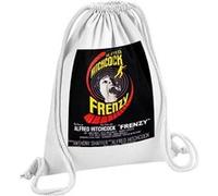 Fabulous Sac de Gym en Coton Blanc Frenzy Alfred Hitchcock Cinéma Vintage 12 Litres Blanc G