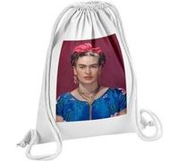 Fabulous Sac de Gym en Coton Blanc Frida Kahlo Artiste 17 12 Litres Blanc G