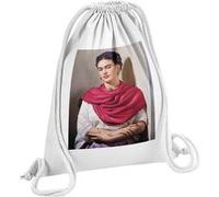 Fabulous Sac de Gym en Coton Blanc Frida Kahlo Artiste 2 12 Litres Blanc G