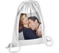 Fabulous Sac de Gym en Coton Blanc Friends Jennifer Aniston David Schimmer Cute 12 Litres Blanc G