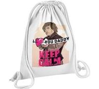 Fabulous Sac de Gym en Coton Blanc Game of Geek Je t'Aime Papa Tyrion Lannister 12 Litres Blanc G