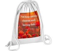 Fabulous Sac de Gym en Coton Blanc Garth Brooks Keep Taking Chances Citation 12 Litres Blanc G