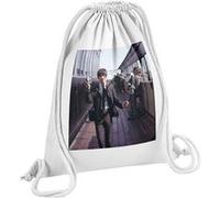 Fabulous Sac de Gym en Coton Blanc Georges Harrison The Beatles 12 Litres Blanc G