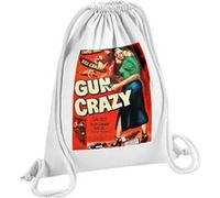 Fabulous Sac de Gym en Coton Blanc Gun Crazy Cinéma Vintage 1 12 Litres Blanc G