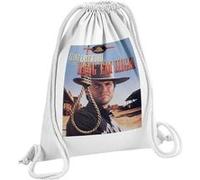 Fabulous Sac de Gym en Coton Blanc Hang'Em High Cinéma Vintage Clint Eastwood 12 Litres Blanc G