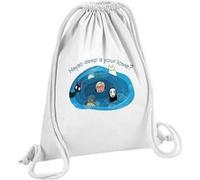 Fabulous Sac de Gym en Coton Blanc Hayao Deep is your Love ? 12 Litres Blanc G