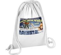 Fabulous Sac de Gym en Coton Blanc Invaders From Mars Cinéma Vintage 12 Litres Blanc G