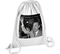 Fabulous Sac de Gym en Coton Blanc Jacques Chirac Ivre 12 Litres Blanc G