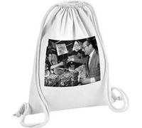 Fabulous Sac de Gym en Coton Blanc Jacques Chirac Vintage Jambon 12 Litres Blanc G