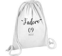 Fabulous Sac de Gym en Coton Blanc J'Adore 09 Ariege Departement 12 Litres Blanc G