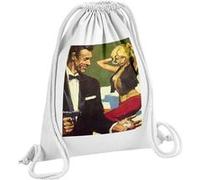 Fabulous Sac de Gym en Coton Blanc James Bond 007 Sean Connery 12 Litres Blanc G
