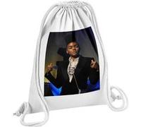 Fabulous Sac de Gym en Coton Blanc Janelle Monae Chanteuse 2 12 Litres Blanc G