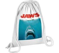 Fabulous Sac de Gym en Coton Blanc Jaws Les Dents De La Mer 12 Litres Blanc G