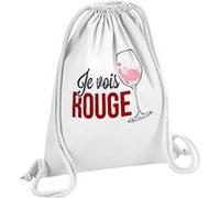 Fabulous Sac de Gym en Coton Blanc Je Vois Rouge 12 Litres Blanc G