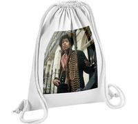 Fabulous Sac de Gym en Coton Blanc Jimi Hendrix 1967 Guitariste 12 Litres Blanc G