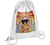 Fabulous Sac de Gym en Coton Blanc Jimi Hendrix Axis Bold as Love 12 Litres Blanc G