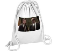 Fabulous Sac de Gym en Coton Blanc John Travolta Samuel L. Jackson Costume 12 Litres Blanc G