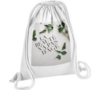 Fabulous Sac de Gym en Coton Blanc la Beauté n'a Pas d'Âge 12 Litres Blanc G
