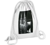 Fabulous Sac de Gym en Coton Blanc La Cathedrale Engloutie Escher Dessin 12 Litres Blanc G