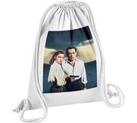 Fabulous Sac de Gym en Coton Blanc Lauren Bacall Humphrey Bogart Acteurs 12 Litres Blanc G